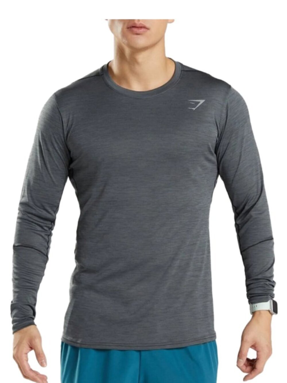 Gymshark Speed Men’s Long Sleeve Performance Top Dark Gray Size Large Activewear